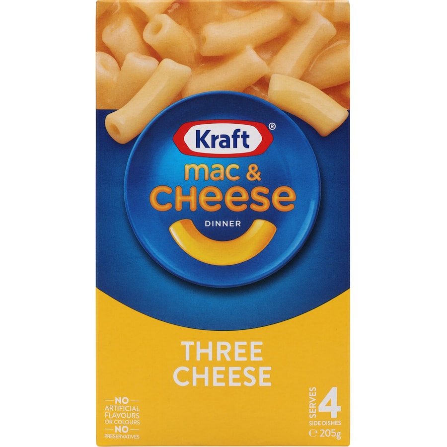 Kraft Pasta Meal Macaroni Three Cheese 205g