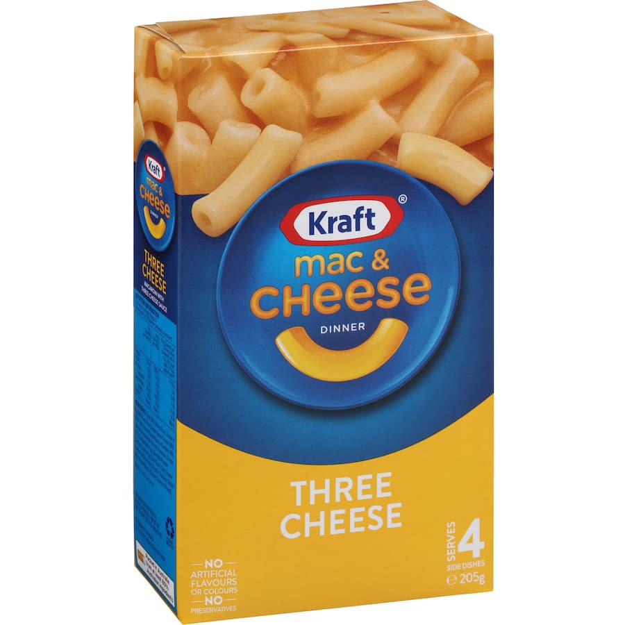Kraft Pasta Meal Macaroni Three Cheese 205g