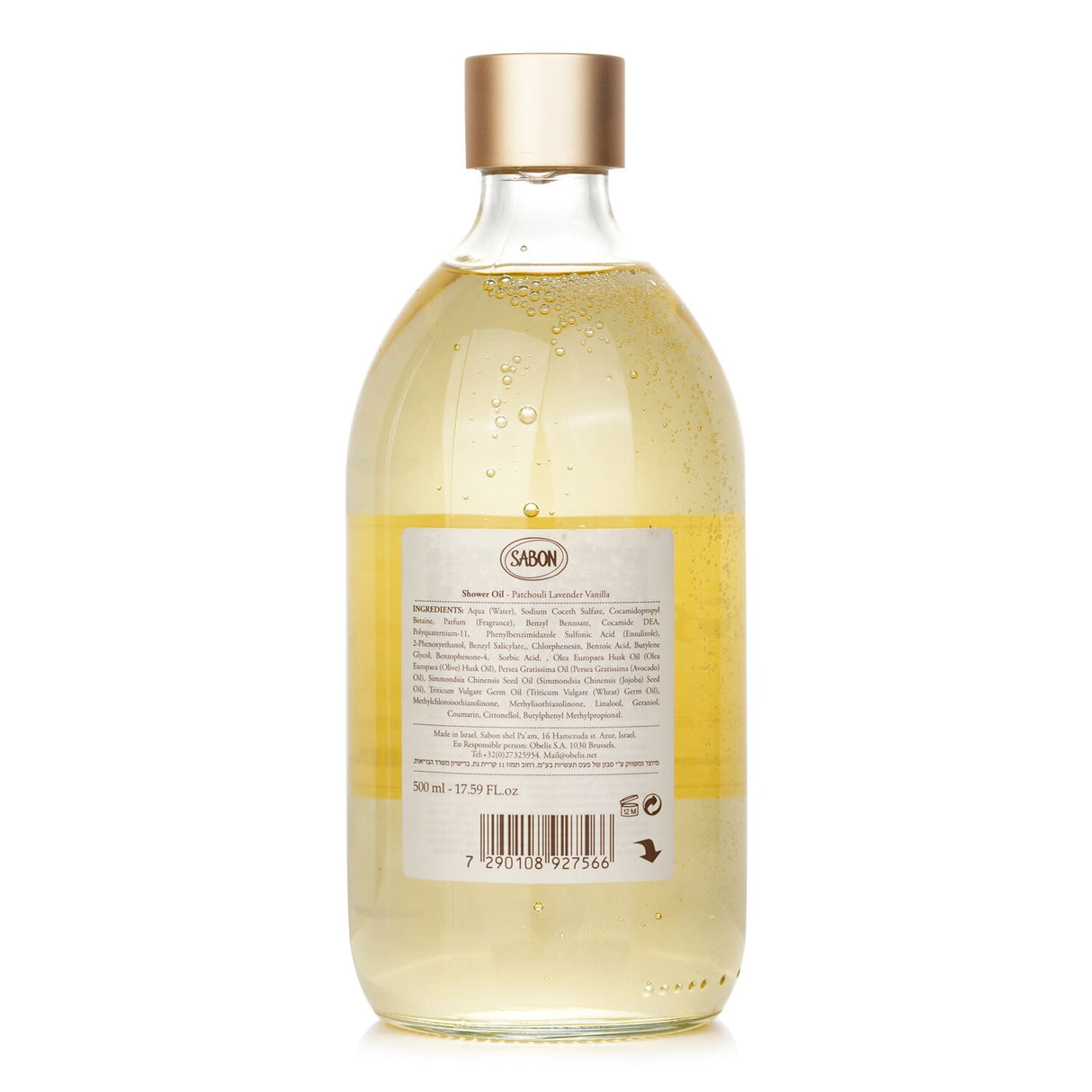 Sabon - Shower Oil - Patchouli Lanvender Vanilla - 500ml/17.59oz