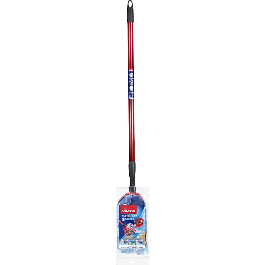 Vileda Supermocio 3 Action Mop With Telescopic Handle - Each