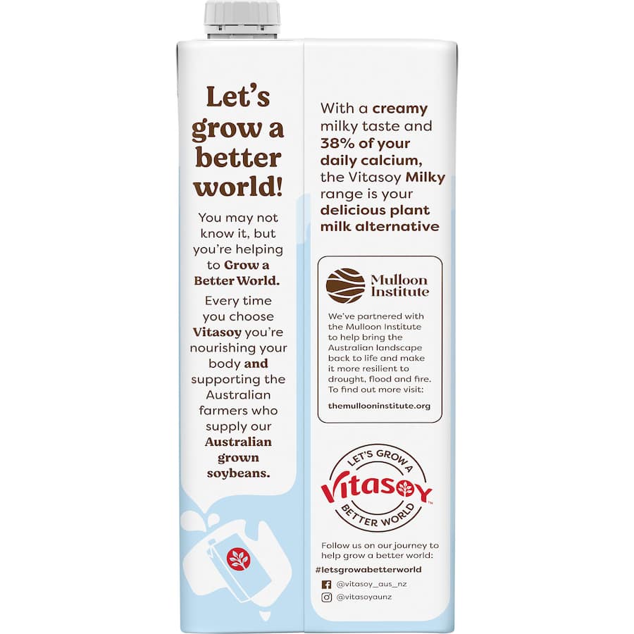 Vitasoy Soy Milk Milky Regular Carton 1L