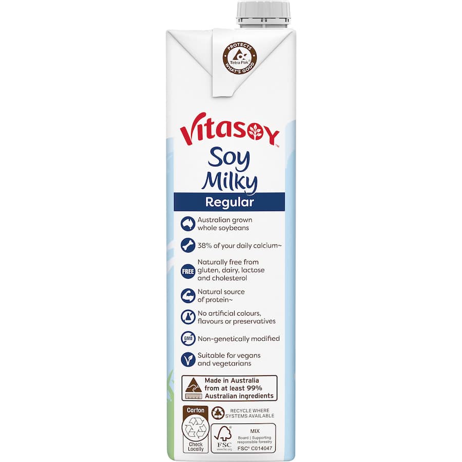 Vitasoy Soy Milk Milky Regular Carton 1L