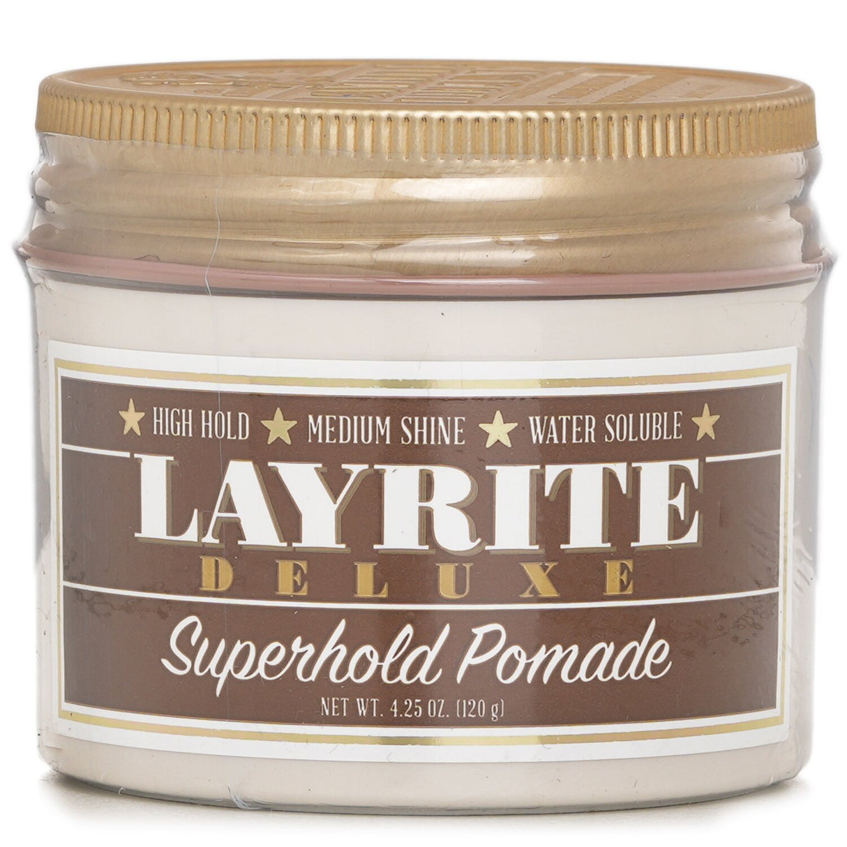 Layrite Superhold Pomade (High Hold, Medium Shine, Water Soluble) 120g/4.25oz