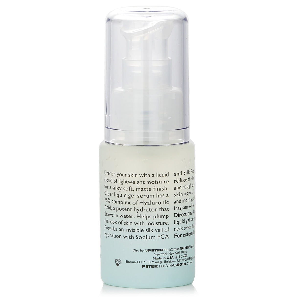 Intensely hydrating serum with 75% Hyaluronic Acid, Silk Proteins, and a Mineral Complex for youthful, glowing skin.
