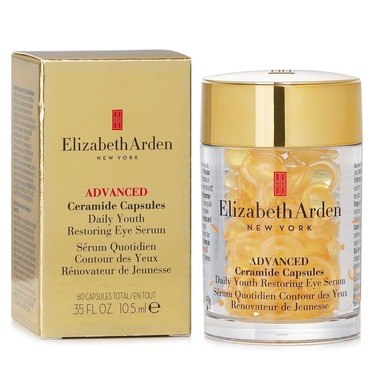 Elizabeth Arden Advanced Ceramide Capsules for revitalizing and firming the delicate eye area, combating signs of aging.