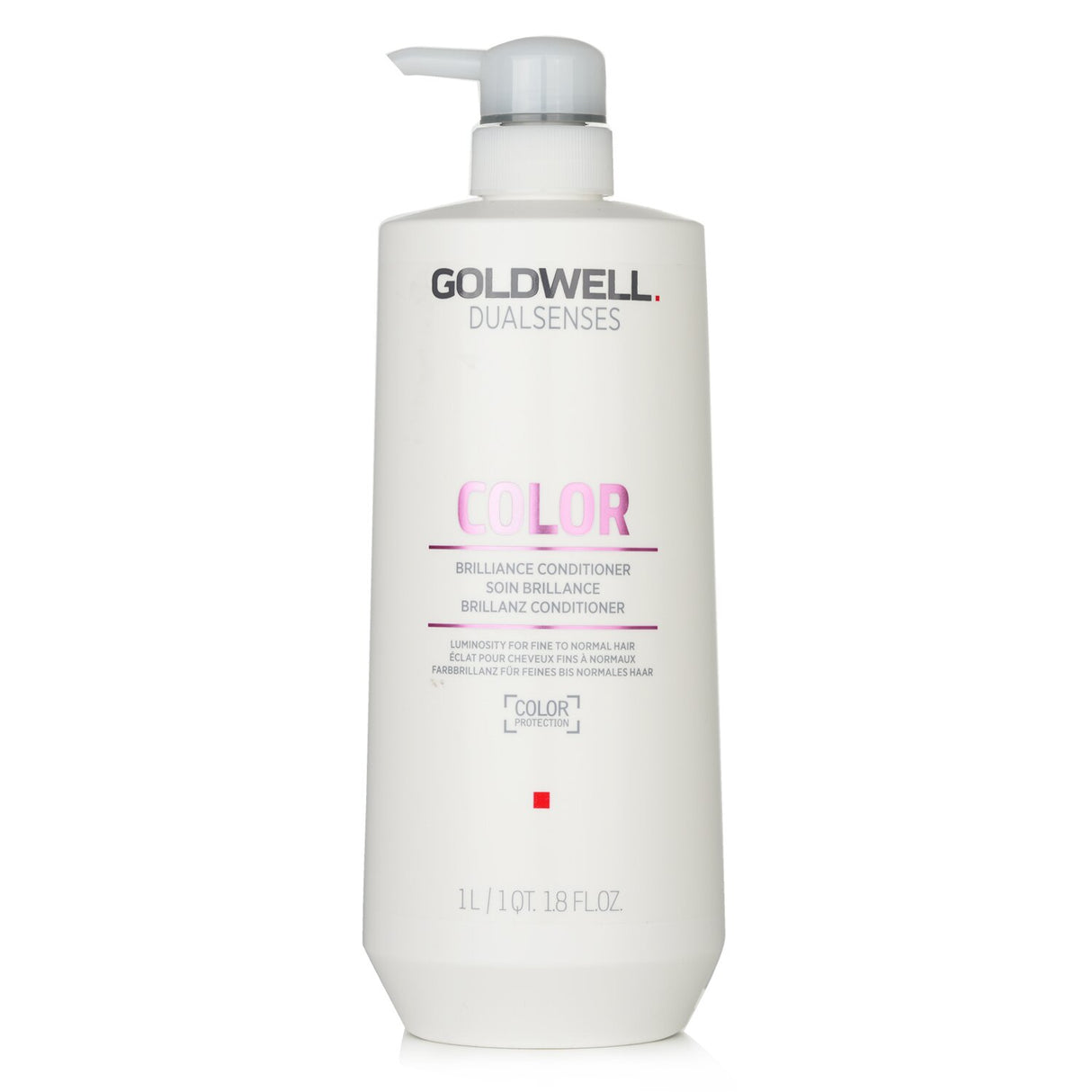 Goldwell Dual Senses Color Brilliance Conditioner for fine to normal hair, enhancing vibrancy and shine while protecting color.