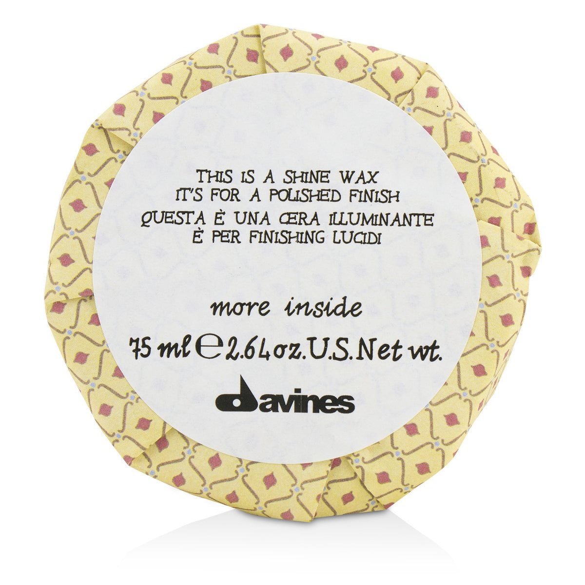 Davines - More Inside This Is A Shine Wax (For A Polished Finish) - 75ml/2.64oz