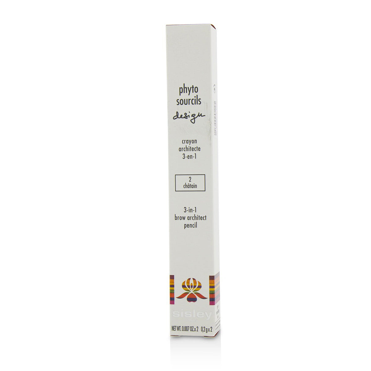 Sisley - Phyto Sourcils Design 3 In 1 Brow Architect Pencil - # 2 Chatain - 2x0