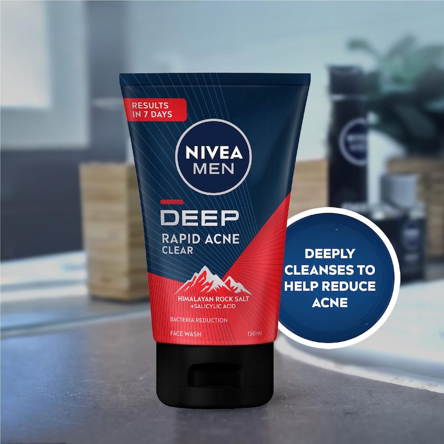 Nivea Men Acne Clear Face Wash Deep Rapid 150mL