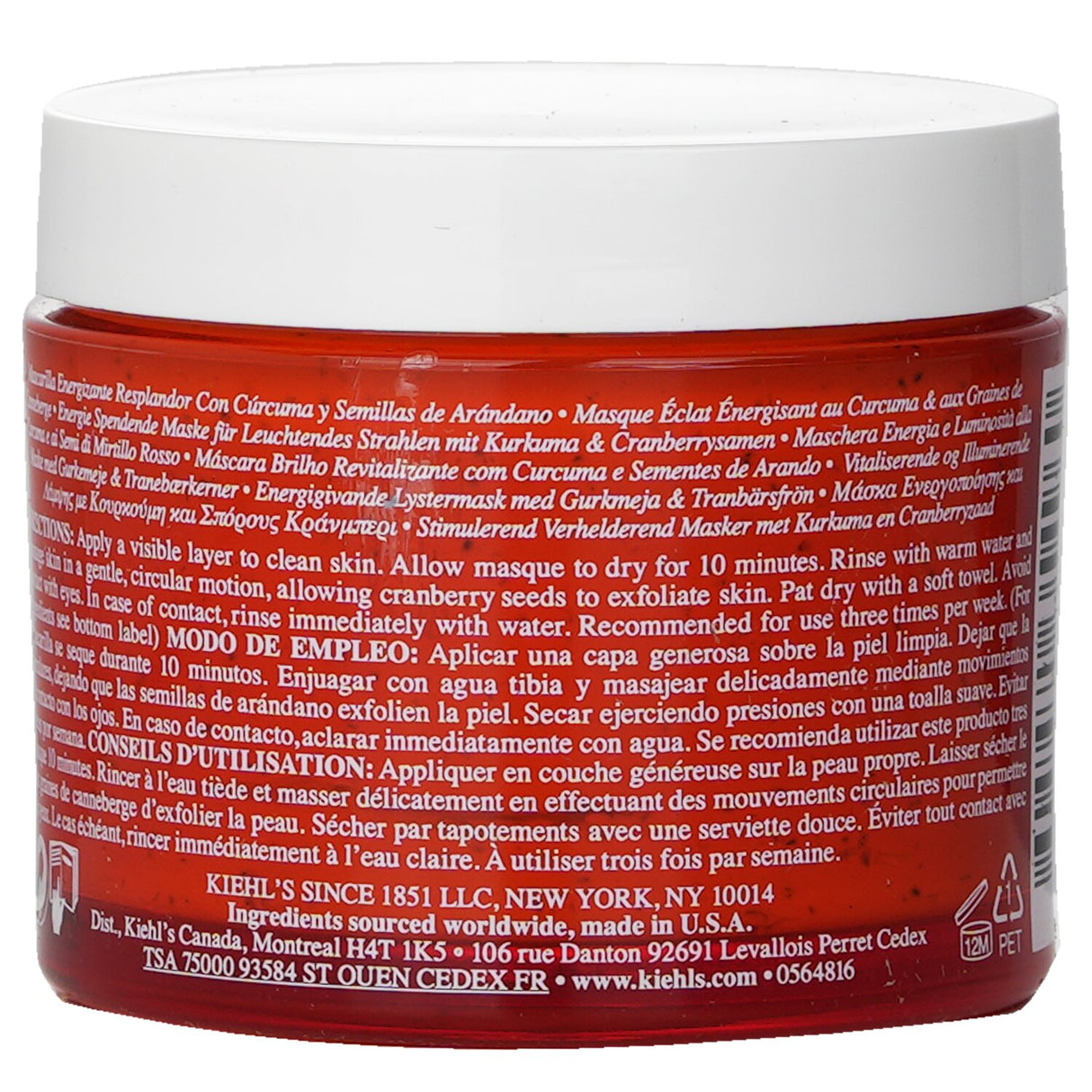 Kiehl's - Turmeric & Cranberry Seed Energizing Radiance Masque - 100ml/3.4oz