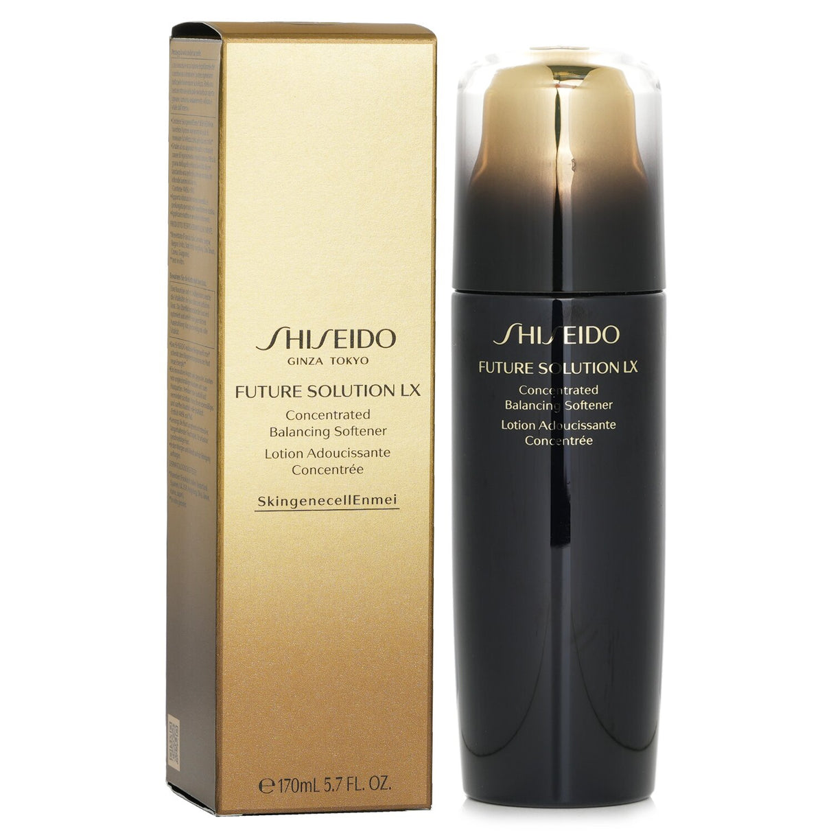 Shiseido Future Solution LX Softener 170ml: Hydrating facial lotion with anti-aging benefits, enhances skin texture and reduces pores.