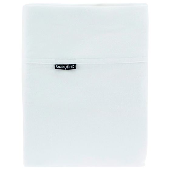 Cot Flannelette Sheet - Flat White - Baby First