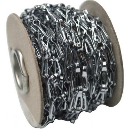 Durable 10m chandelier chain with 17.5mm links, perfect for versatile indoor and outdoor decor applications.