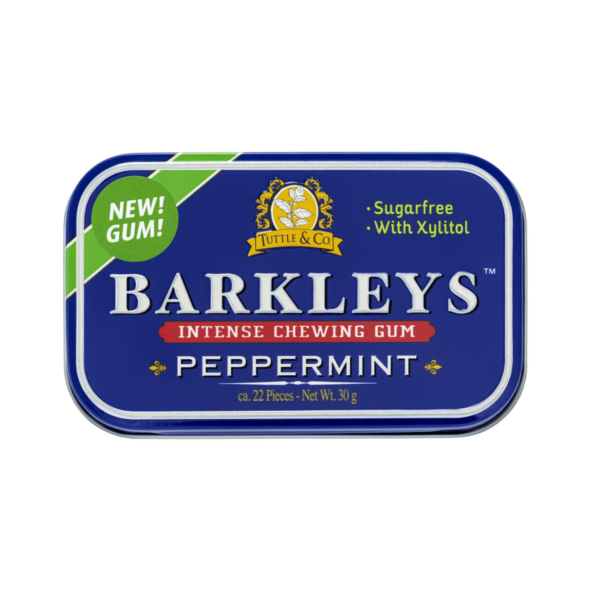 Barkleys Chewing Gum Sugarfree Peppermint - 9pcs