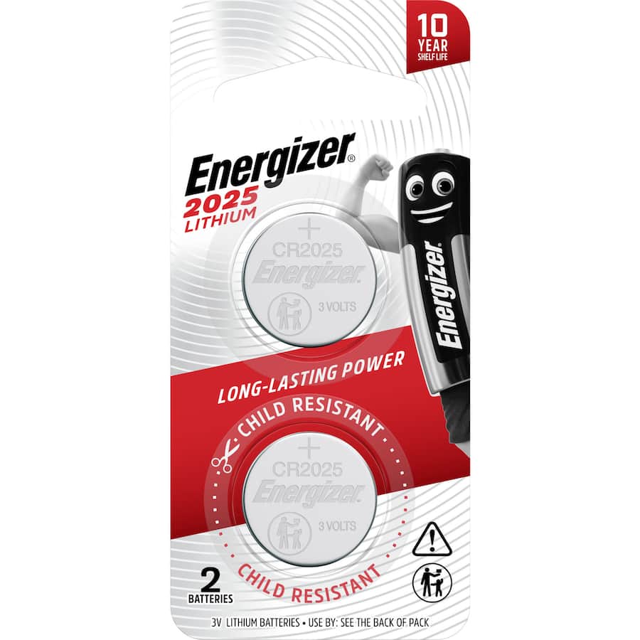 Energizer 2025 Lithium Coin Battery 2pack