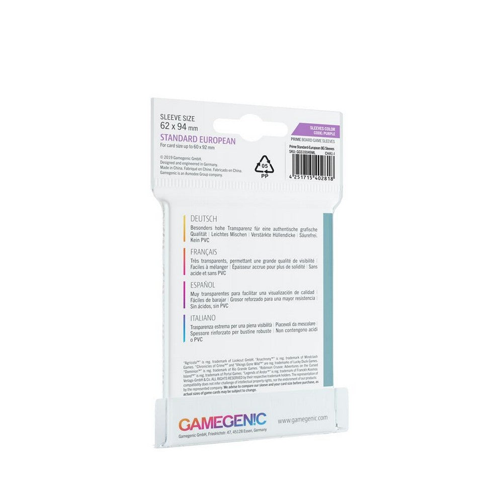 Gamegenic PRIME Standard European Card Game Sleeves