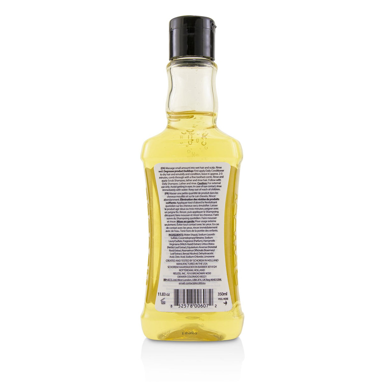 Reuzel Daily Shampoo 350ml for men, cleans and moisturizes hair and scalp with natural ingredients for all hair types.