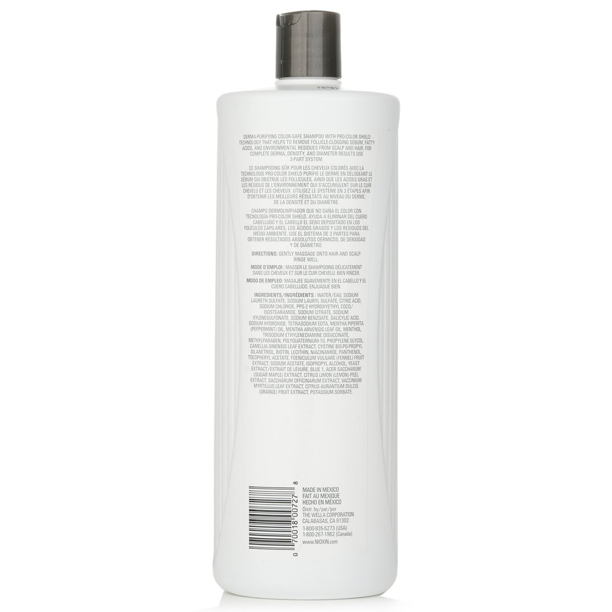 Nioxin Derma Purifying System 3 Cleanser Shampoo 1000ml/