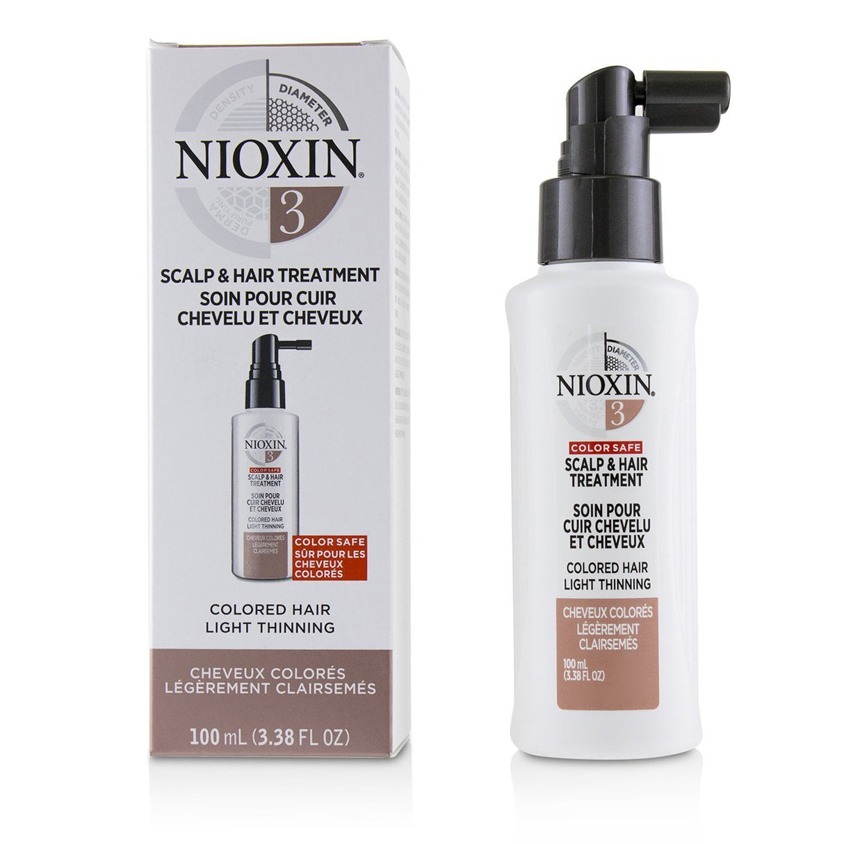 Nioxin - Diameter System 3 Scalp & Hair Treatment (Colored Hair, Light Thinning,