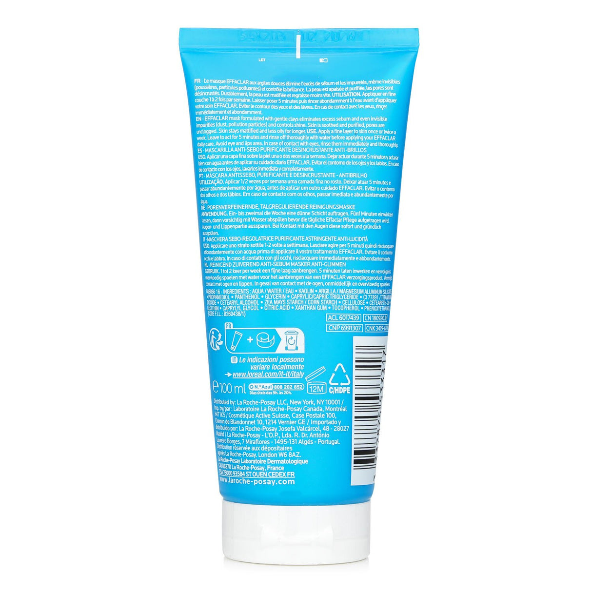 La Roche Posay - Effaclar Unclogging Purifying Sebo-Controlling Mask - 100ml/3.