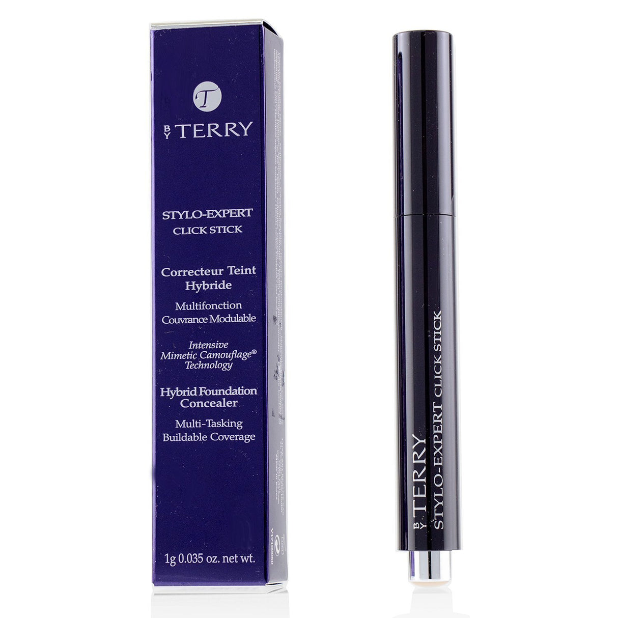By Terry Stylo Expert Click Stick in #11 Amber Brown, a creamy foundation-concealer hybrid for flawless, bright skin.