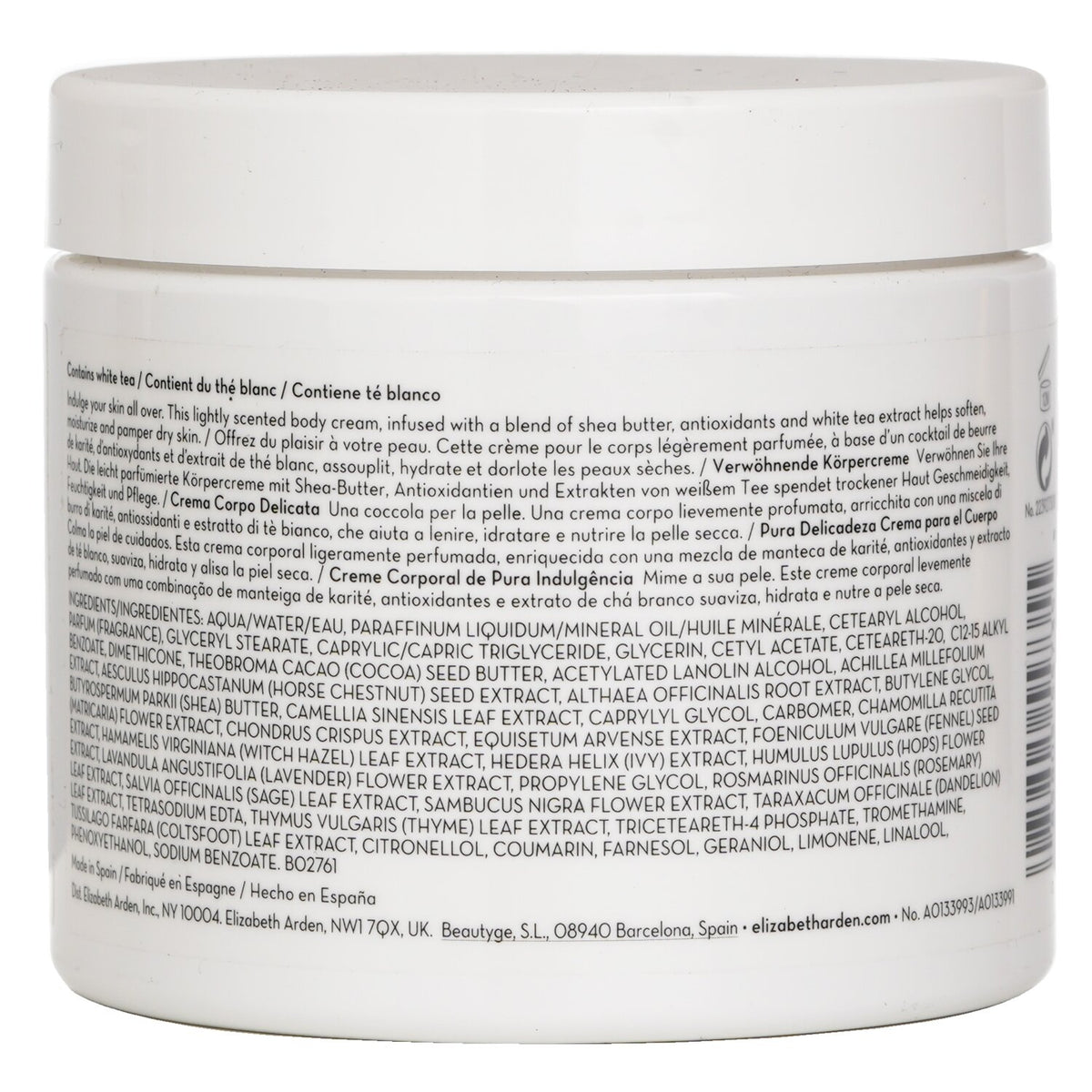 Elizabeth Arden White Tea Pure Indulgence Body Cream 400ml/13.5oz