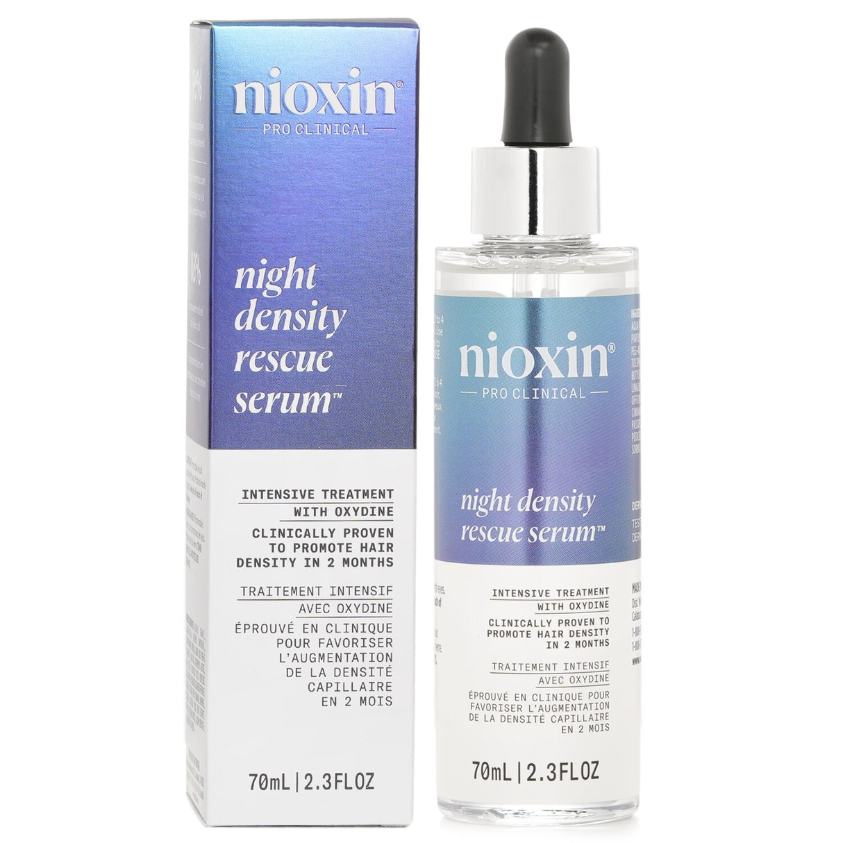 Nioxin Night Density Rescue Serum Intensive Treatment with Oxydine 70ml/2.4oz