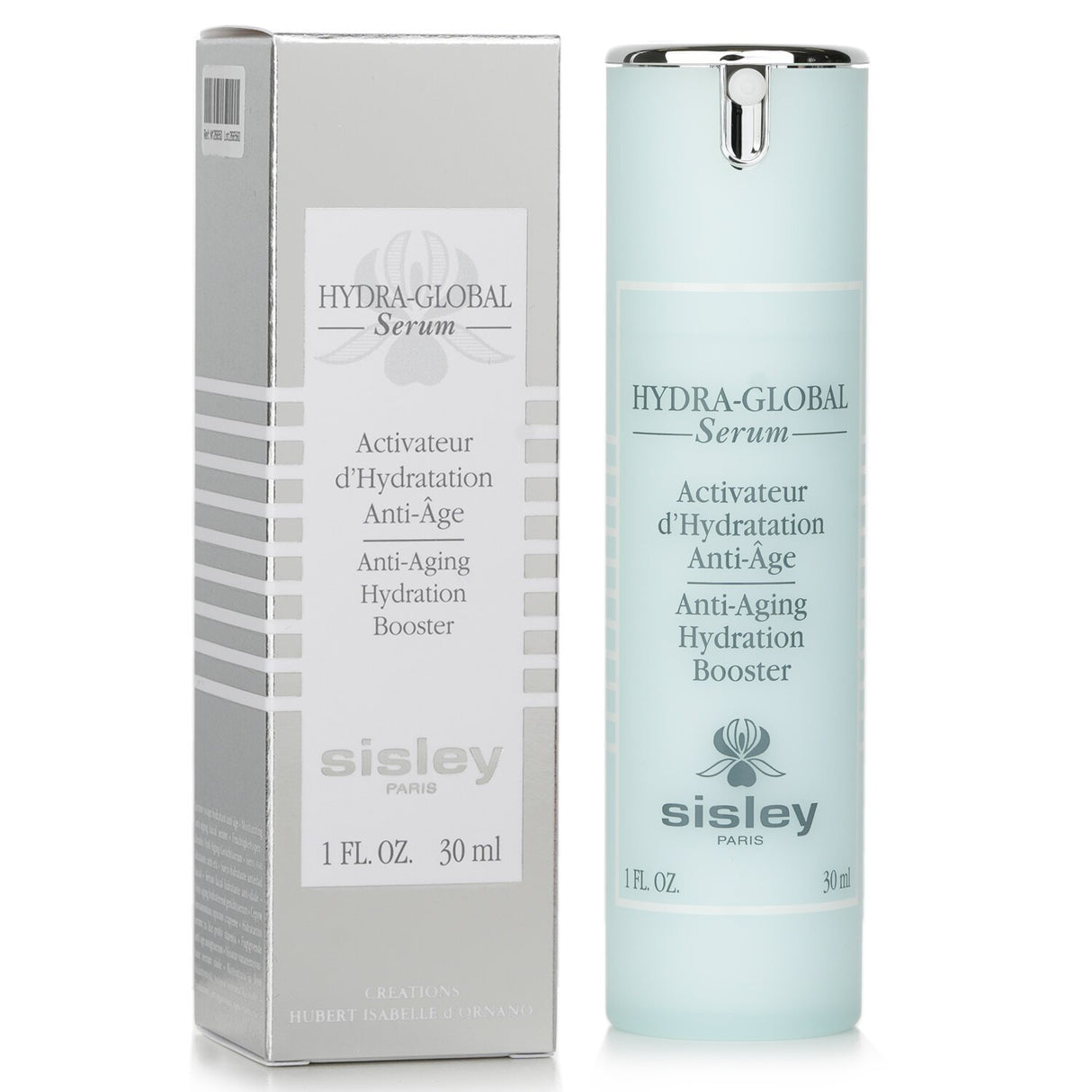 Sisley Hydra-Global Serum in a 30ml bottle, a lightweight anti-aging skincare booster for hydrated, youthful skin.