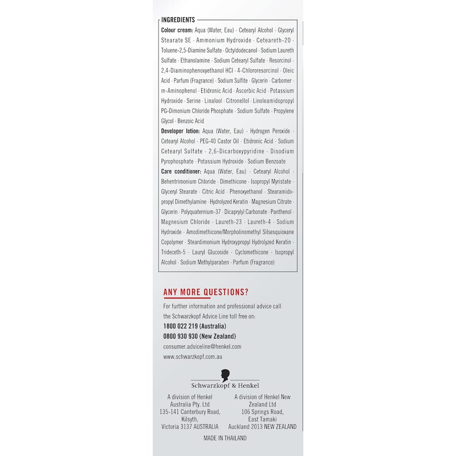 Schwarzkopf Live Colour Permanent Hair Colour Black 1pack