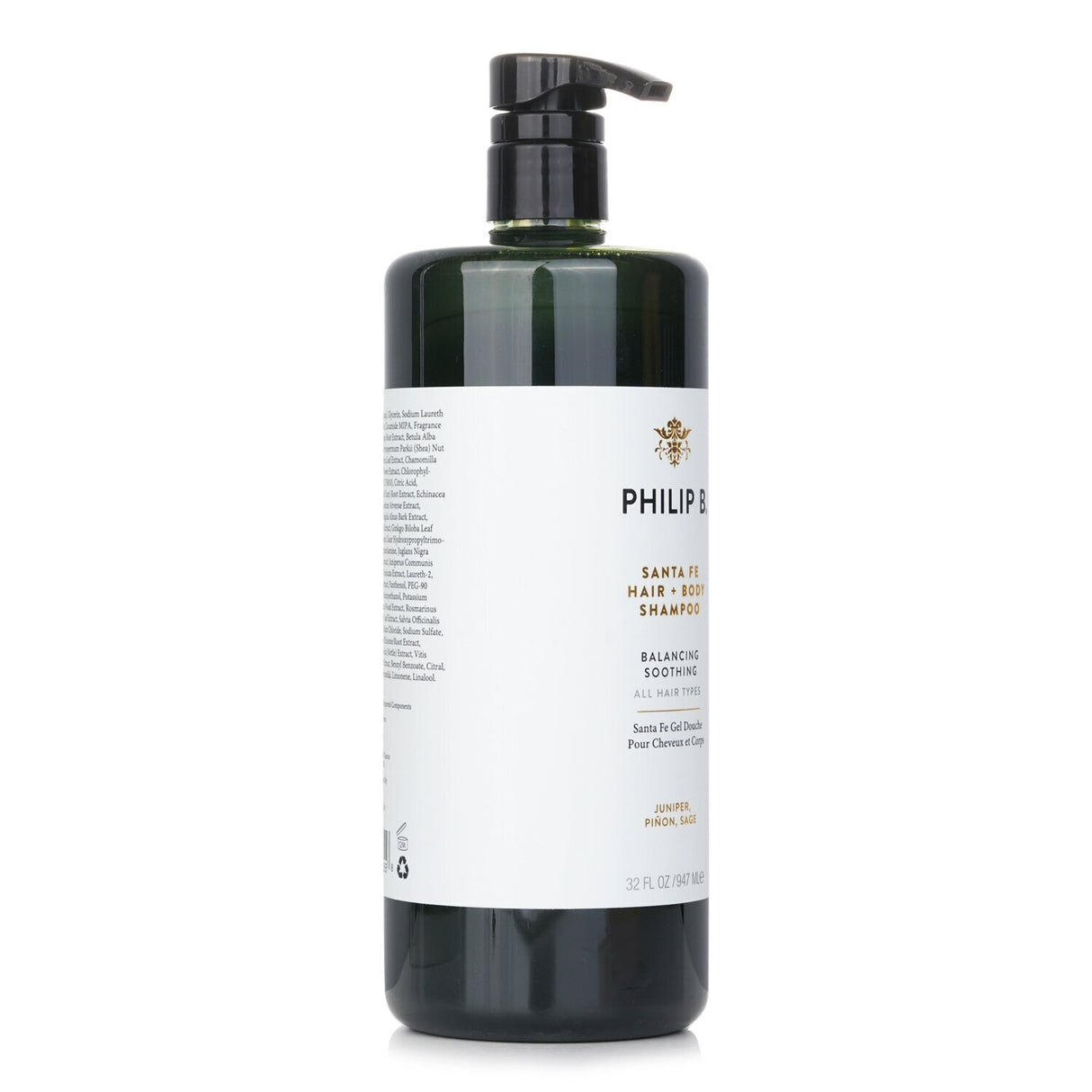 Philip B Santa Fe Hair + Body Wash (Balancing Soothing - All Hair Types) 947ml/3