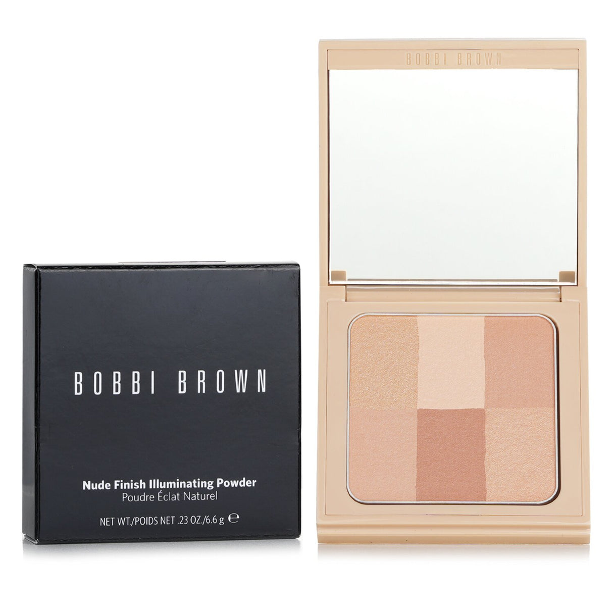 Translucent pressed powder from Bobbi Brown designed to enhance skin with a luminous, radiant glow in shade #Buff.