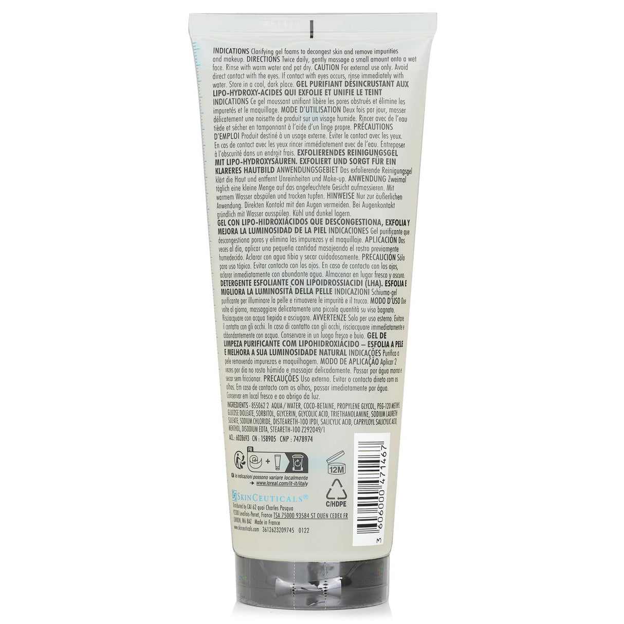 Exfoliating gel cleanser for blemish-prone, aging skin with Glycolic and Salicylic Acids for clear, radiant complexion.
