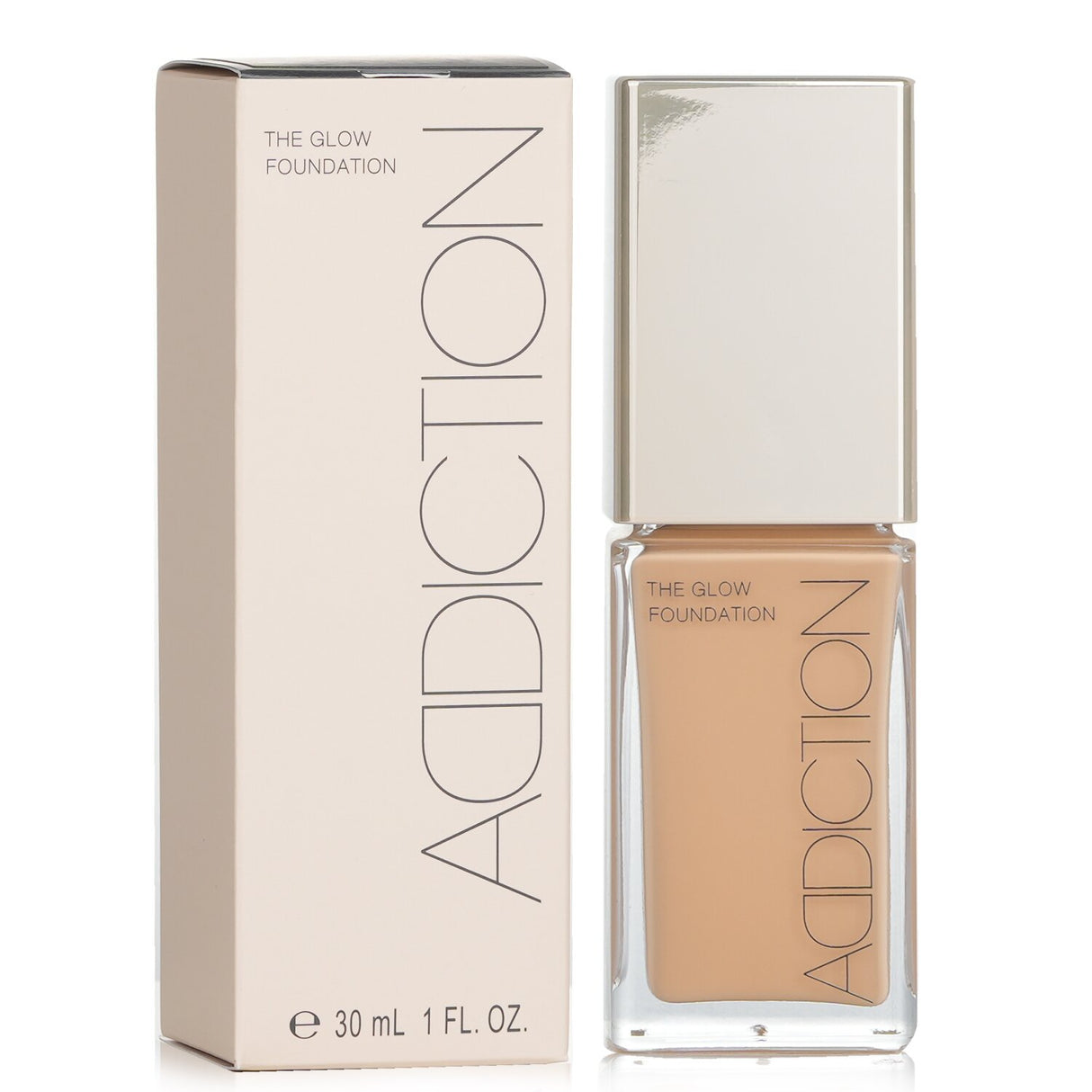 Brightening foundation #012 (Sand) with SPF 20, offering buildable coverage and a dewy finish for a radiant complexion.