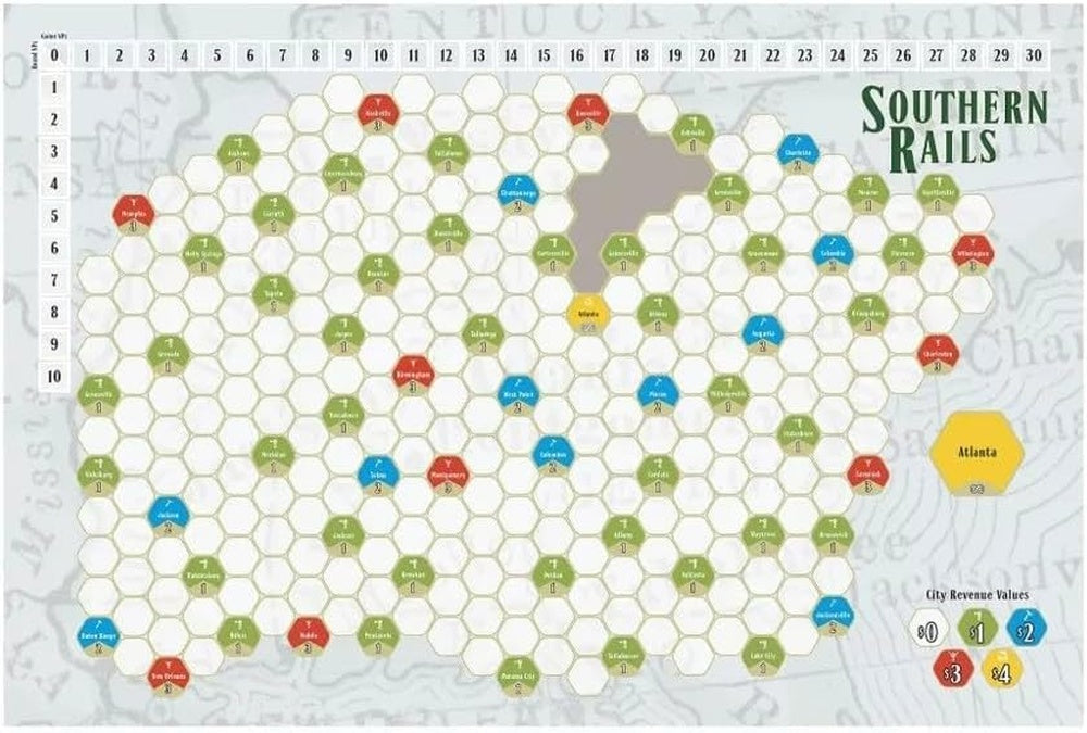 Southern Rails - Board Game