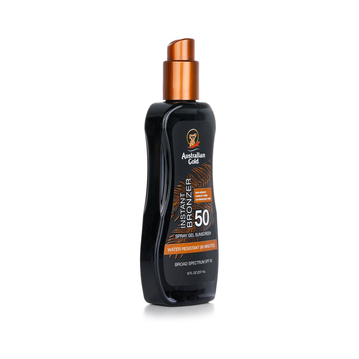 Australian Gold - Spray Gel Sunscreen SPF 50 with Instant Bronzer - 237ml/8oz