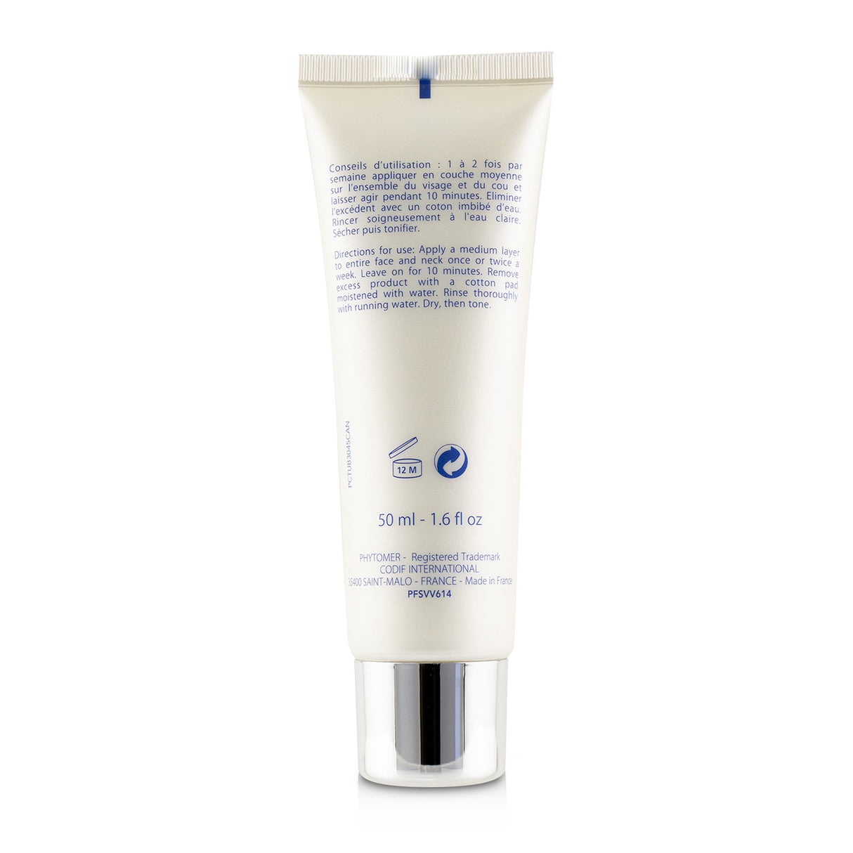 Creamy brightening mask with Sea Lily and Vitamin C, promoting luminous, even-toned skin and reducing liver spots.