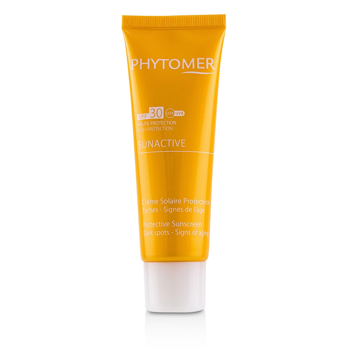 Lightweight SPF 30 sunscreen that protects against UV damage and dark spots, promoting youthful and radiant skin.