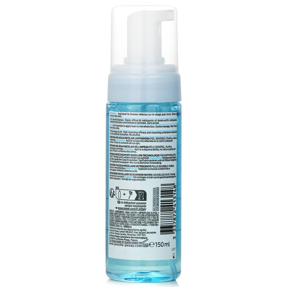 La Roche Posay - Cleansing Micellar Foaming Water - For Sensitive Skin - 150ml/