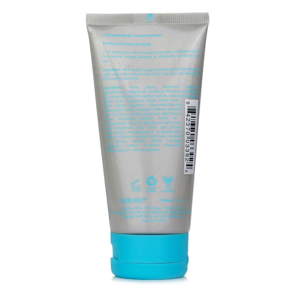 Epicuren Evening Emulsion Enzyme Moisturizer: Luxurious 74ml facial cream for hydration, elasticity, and youthful radiance.