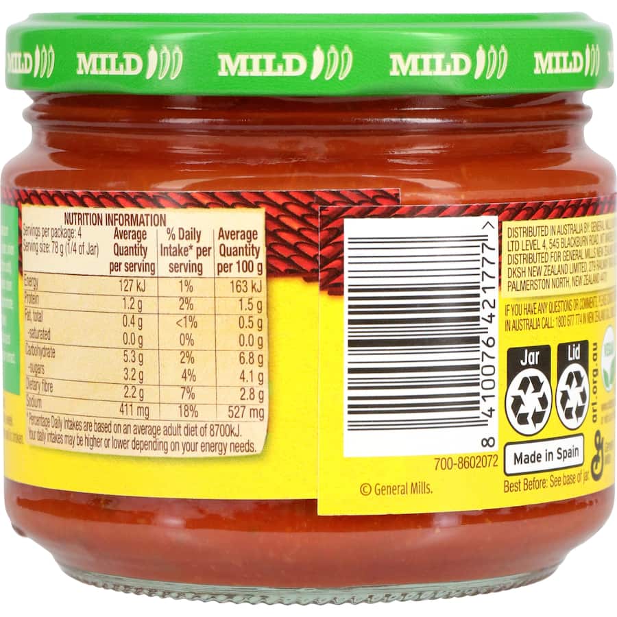 Old El Paso Chunky Salsa Dip Mild 312g