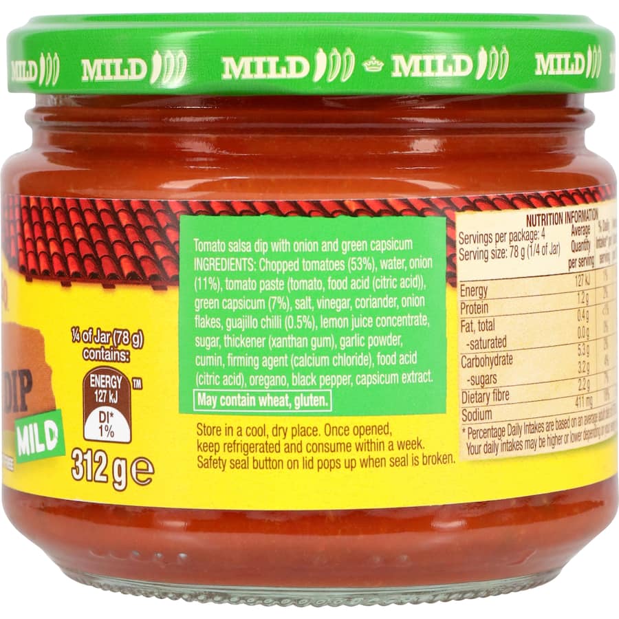 Old El Paso Chunky Salsa Dip Mild 312g