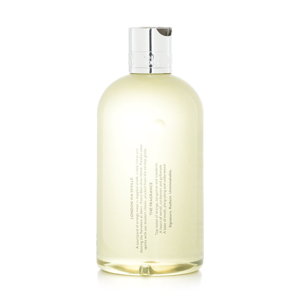 Luxurious Molton Brown Orange & Bergamot Shower Gel in a 300ml bottle, offering refreshing citrus scent and gentle hydration.