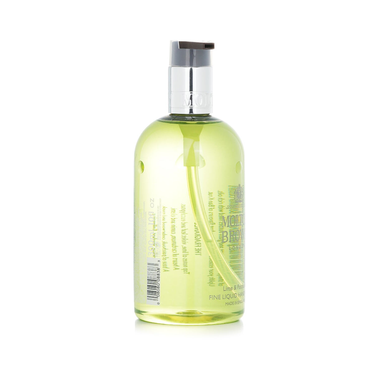 Luxurious 300ml hand wash with zesty lime and earthy patchouli for a refreshing cleanse and soft skin.