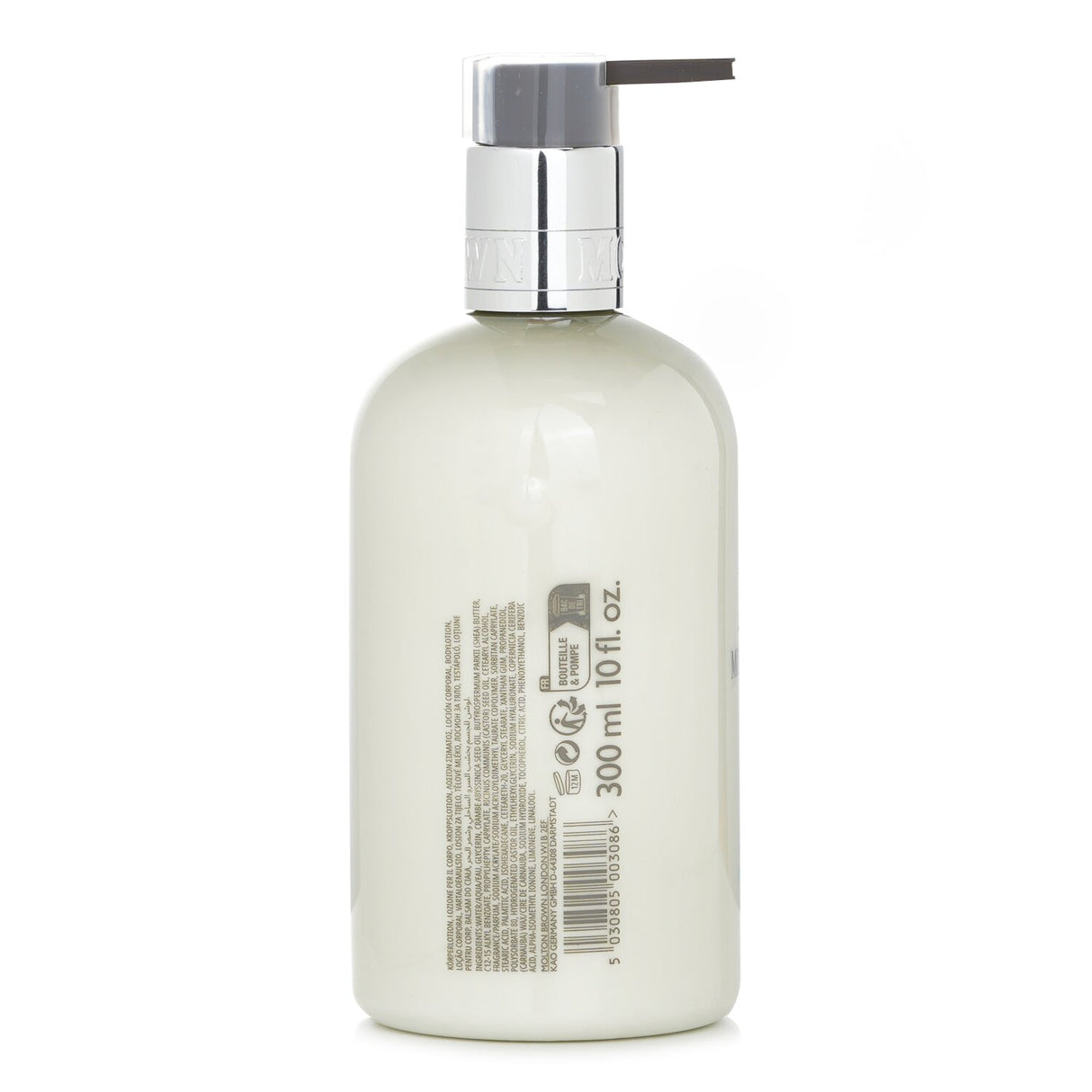 Molton Brown Coastal Cypress & Sea Fennel Body Lotion in a 300ml bottle, featuring a refreshing coastal scent and lightweight hydration.