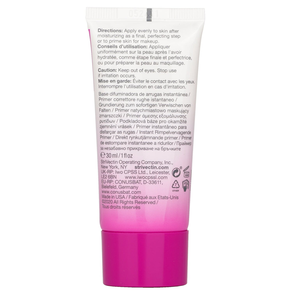 StriVectin Anti-Wrinkle Line BlurFector primer blurs wrinkles and fine lines for a smooth, flawless makeup application.