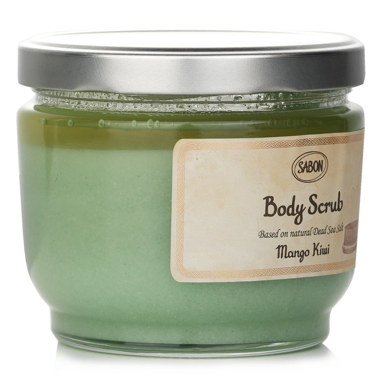 Sabon Mango Kiwi Body Scrub, 600g - revitalizing exfoliator with natural oils and refreshing scent for soft, smooth skin.