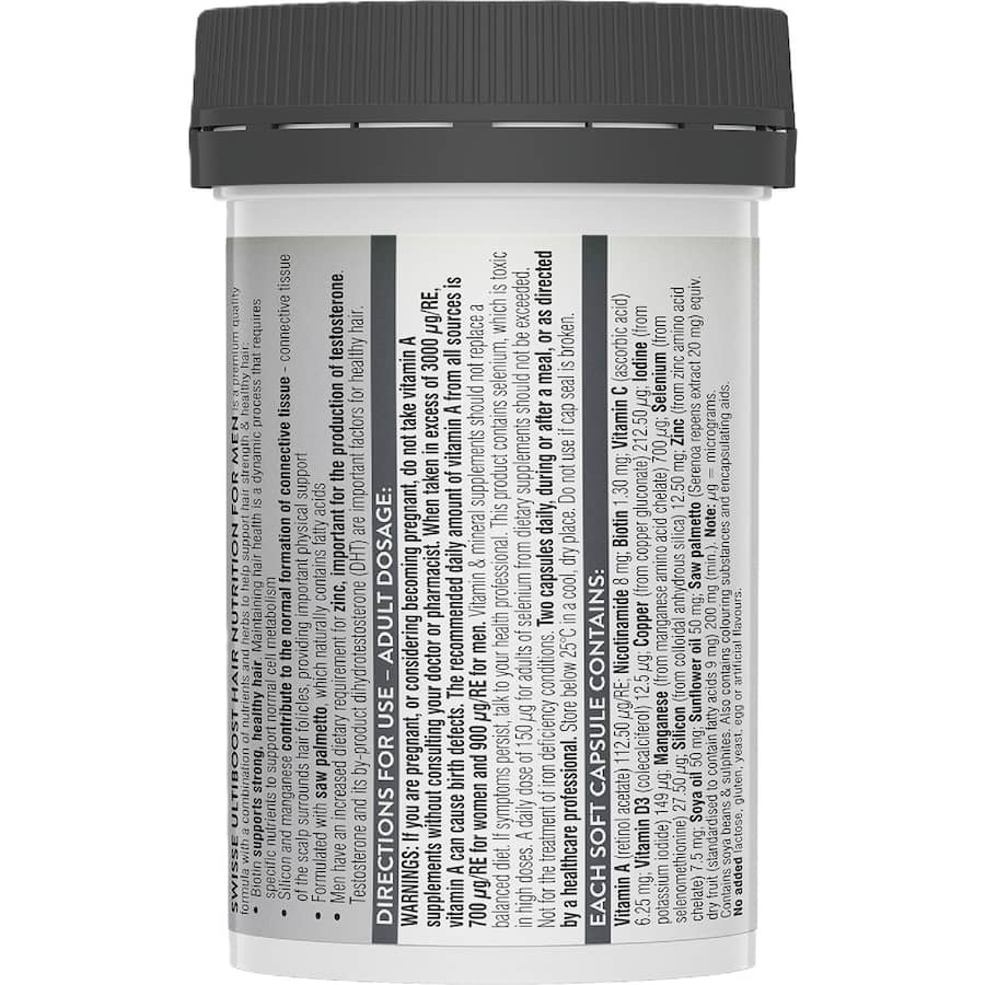 Swisse Ultiboost Hair Nutrition For Men 60pack