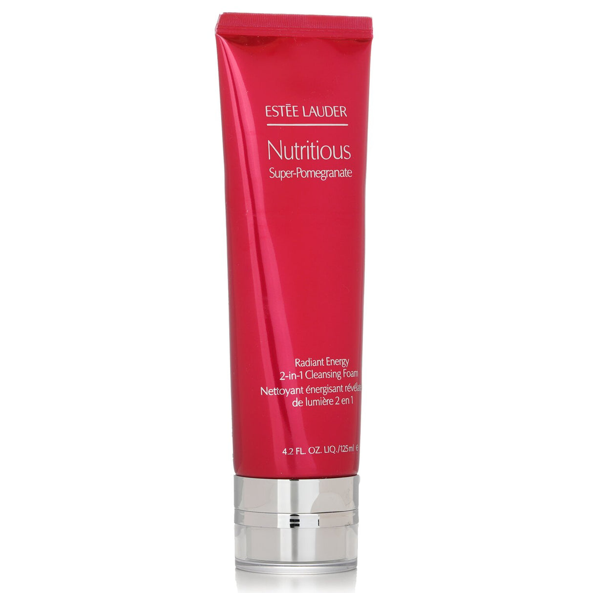 Estee Lauder 2-in-1 Cleansing Foam with Pomegranate and Super-Berry for radiant, refreshed skin, ideal for daily use.