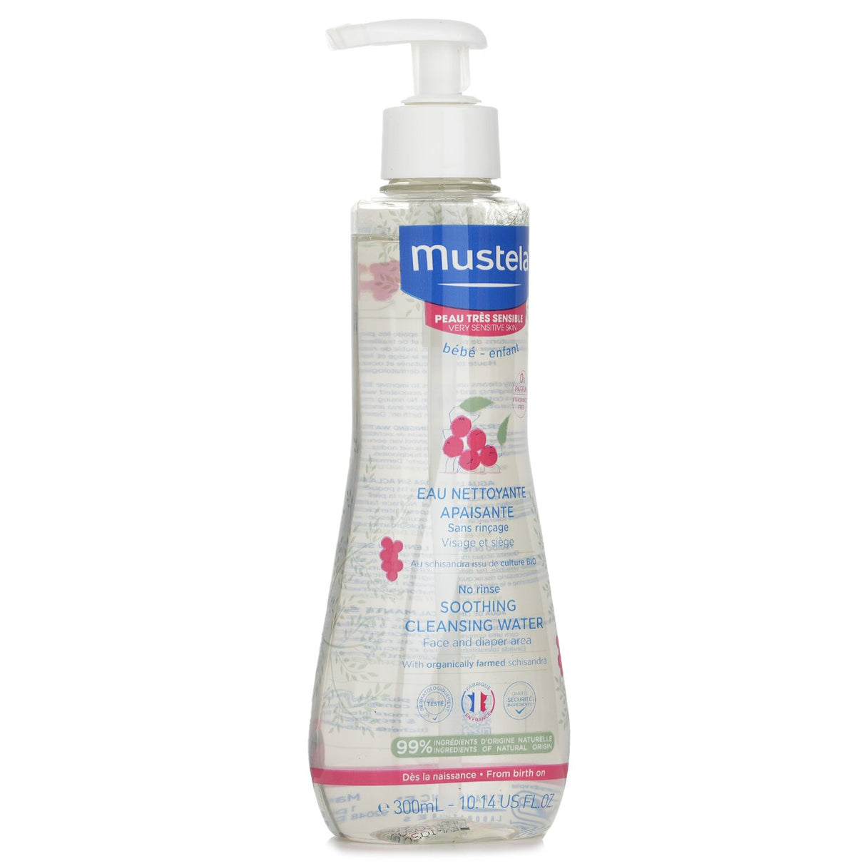 Mustela No Rinse Soothing Cleansing Water (Face & Diaper Area) - For Very Se