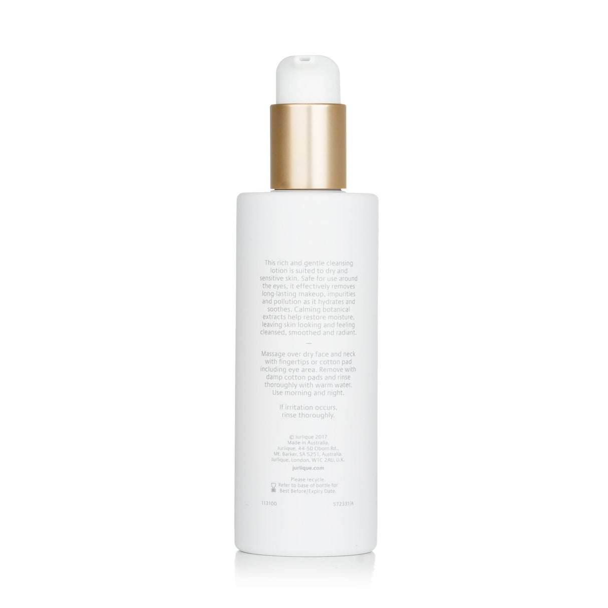Jurlique Replenishing Cleansing Lotion in 200ml, enriched with marshmallow root and essential oils for gentle, hydrating cleansing.